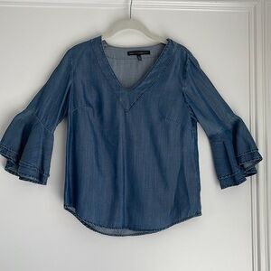 White House Black Market Jean Blouse